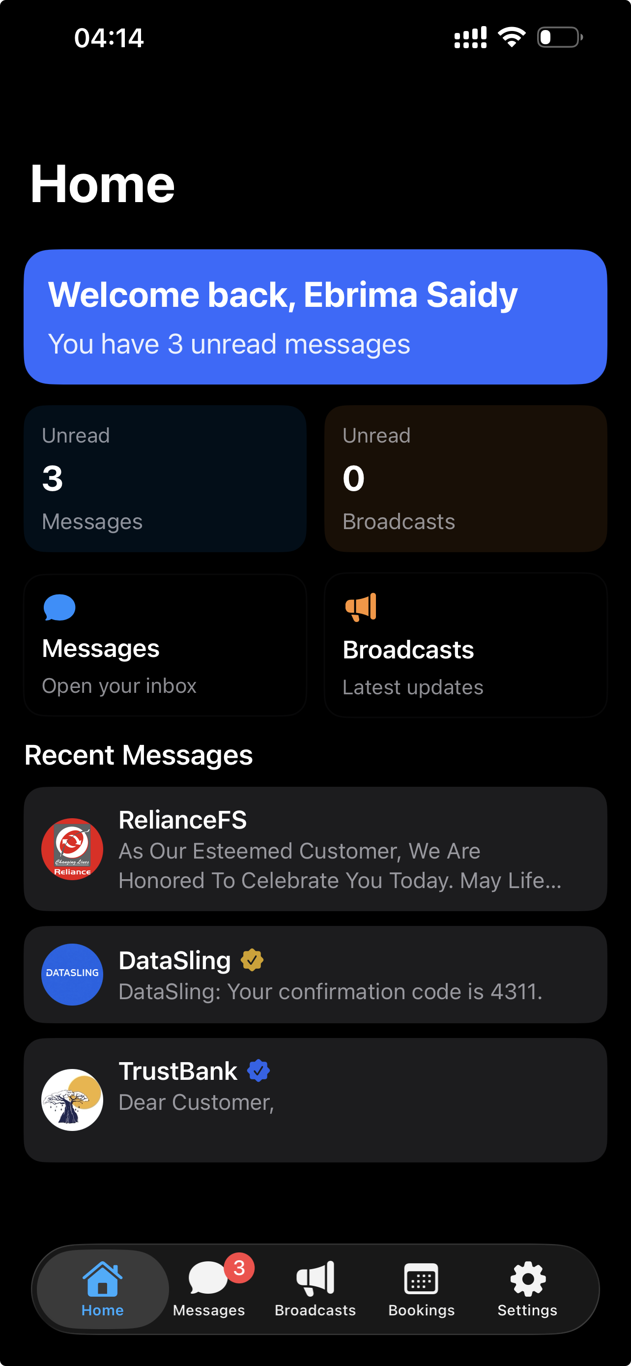 WhatsApp business messaging preview